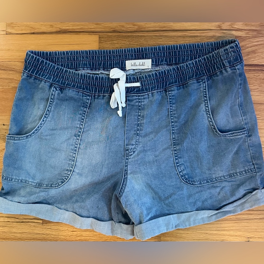 Bella Dahl Mock Jean Tie Shorts